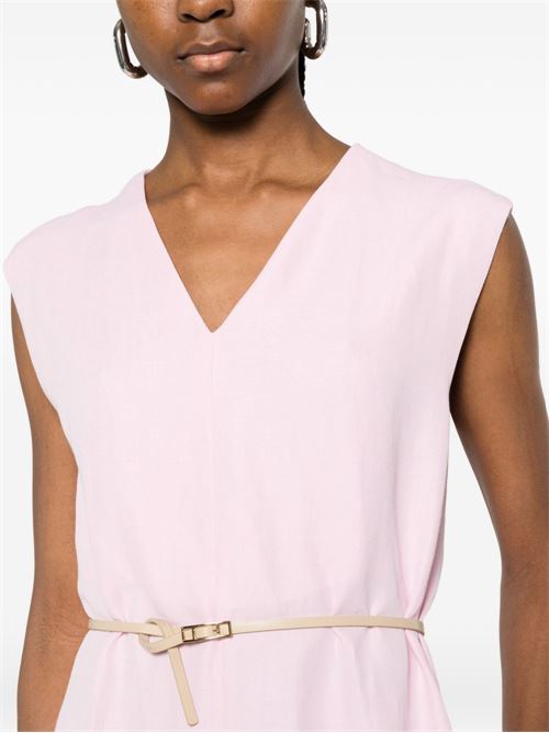 Abito donna rosa con scollo a V Fabiana Filippi | ABD276F620M1482202